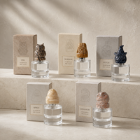 Coffrets Cadeaux de Parfum Personnalisés avec Vaporisateur de Voyage 50ml et Design en Verre Transparent Style Halloween