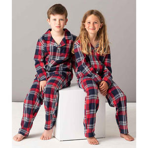 メンズとレディースのチェッカーパジャマセットファミリーマシン衣装カップルホームパジャマ - Product Image 3