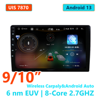 Autoradio GPS LODARK N6 9/10 pouces avec écran QLED, Android 13, UIS7870SC, Octa Core 6nm, 4G LTE