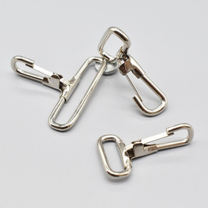 Manufacturer produces metal iron <b>hooks</b> and manganese <b>hooks</b> in sizes 25mm, 38mm, and 50mm for backpack shoulder straps, shoulder - Product Image 1
