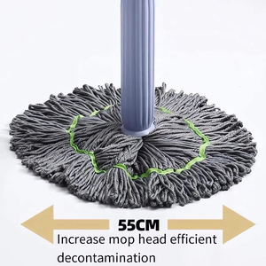 Herramienta <span class=keywords><strong>de</strong></span> Limpieza <span class=keywords><strong>de</strong></span> Pisos con Cabezal Giratorio <span class=keywords><strong>de</strong></span> Microfibra <span class=keywords><strong>de</strong></span> 360 Grados, Palo <span class=keywords><strong>de</strong></span> Acero y Cesta <span class=keywords><strong>de</strong></span> Plástico, <span class=keywords><strong>Precio</strong></span> <span class=keywords><strong>de</strong></span> Fábrica - Product Image 5