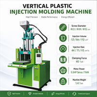 Máquina de Moldeo por Inyección Vertical de Plástico con Mesa Rotatoria y Servomotor de Ahorro Energético, Fuerza de Sujeción de 392KN/40 Toneladas, 2-4 Estaciones, Alta Producción