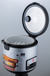 Cuiseur à riz électrique automatique noir avec accessoire tasse doseuse, cuisson rapide, <span class=keywords><strong>appareil</strong></span> ménager, capacité 2,2 L - Product Image 2