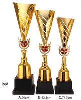 Jeux pour enfants Trophée de récompense en métal plaqué or personnalisé imprimé en typographie en gros par le fabricant pour les cadeaux de bienvenue