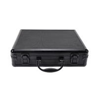 Étui rigide tactique en aluminium pour arme à feu, avec doublure en mousse rembourrée, pour outils de chasse, boîte à outils, valise noire