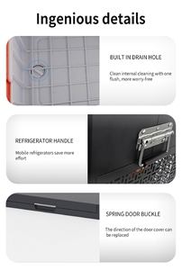 <span class=keywords><strong>Dual</strong></span>-khu năng lượng mặt trời Powered 12V 24V ABS Chất liệu refrirator Tủ đông với máy nén cho nhà hoặc vùng sâu vùng xa - Product Image 4