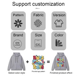 Sweat-shirts personnalisés avec logo 380 GSM, sweats à capuche personnalisés, sweat-shirts de sport d'extérieur, survêtements de haute qualité, sweats à capuche épais pour impression - Product Image 4
