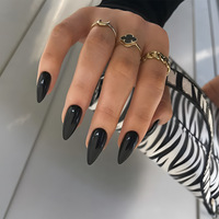 Uñas Postizas Cortas Reutilizables de Alta Calidad al por Mayor, Uñas de Gel Suave de Color Sólido Personalizadas, Uñas de Gel a Presión
