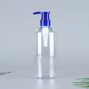 ขวดพลาสติกใสทรงกลมขนาด 500 มล. 16.9 ออนซ์ พร้อมหัวปั๊มสำหรับแชมพู ครีมอาบน้ำ บรรจุภัณฑ์แบบกำหนดเอง ขายส่ง - Product Image 4