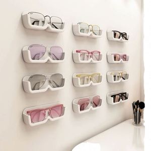 Soporte de Pared para Gafas de Plástico, Sin Necesidad de Taladrar, Ecológico, Resistente a los Arañazos, Ligero, 3 Colores, Fácil de Instalar - Product Image 1