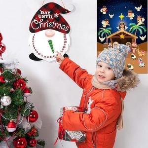 Calendario dell'avvento di <span class=keywords><strong>natale</strong></span> in legno calendario conto alla rovescia di <span class=keywords><strong>natale</strong></span> segno di benvenuto porta <span class=keywords><strong>giorni</strong></span> fino a <span class=keywords><strong>natale</strong></span> arredamento rustico - Product Image 1