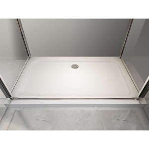 <b>Swing</b> <b>Door</b> Saloon and 2 Fixed Sides Shower Box 6mm Chrome 72.5-75 + Saloon 82-85 for Small Spaces - Product Image 3