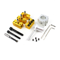 Kit de porte-outils et supports à changement rapide miniatures en aluminium anodisé usiné de haute précision PDM, 12 pièces pour tour CNC