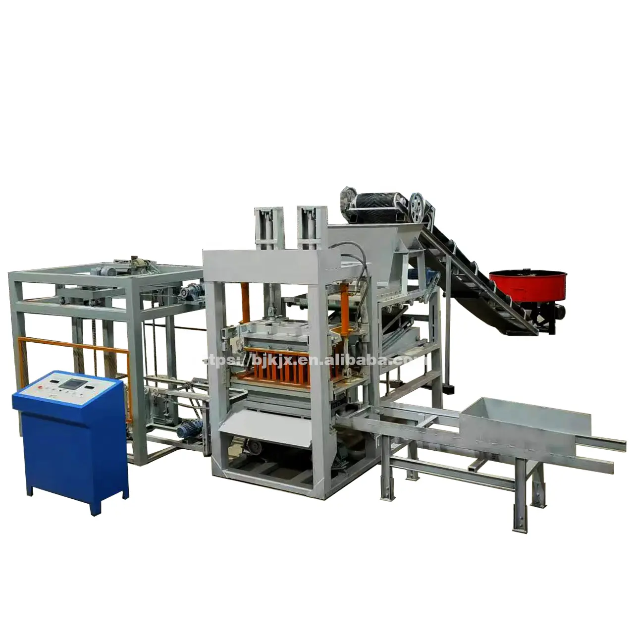 China for sale fully automatic hydraulic concrete cement hollow interlocking paver electric brick block making machine