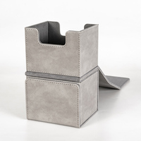 Boîte de rangement pour cartes de jeu en cuir PU avec couleur et logo personnalisés