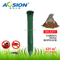 Répulsif électrique à ultrasons pour taupes et souris, étanche IPX4, écologique, fonctionne sur piles, utilisation en jardin, certifié CE ROHS