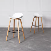 JP moderne Simple chaise de Bar luxe lumière PVC réglable extérieur Restaurant utilisation petit appartement tabouret haut réception café