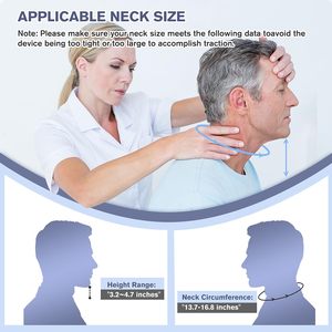 Dispositif de Traction et de Correction du Cou Électrique 3 Traction de Puissance et 8 Airbags Intégrés Soulagement de la Douleur Cervicale et Produit de Relaxation - Product Image 5