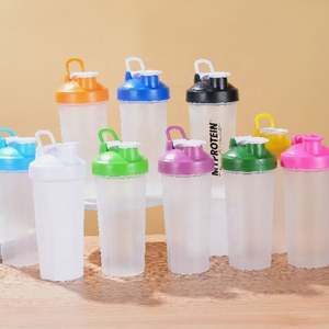 ספורט כושר פשוט ששייקר בקבוקי חלבון אבקת חלב-שייק בקבוק פלסטיק ערבוב מים - Product Image 3