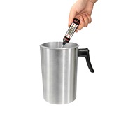 Pot à cire en aluminium 3L 4LB, type pichet à double fond, pour la fabrication de bougies