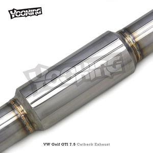 Escape Catback de rendimiento para VW <span class=keywords><strong>GOLF</strong></span> 7 7,5 MK7 MK7.5 <span class=keywords><strong>GTI</strong></span> 2,0 T 2014-2020 sistema de escape silenciador de tubo de escape de acero inoxidable - Product Image 3