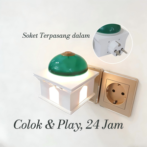 Haut-parleur Coranique Murottal avec lumière LED intégrée, Zikir Ruqyah, lecture 24H, en forme de mosquée, cadeau islamique, veilleuse audio pour la maison musulmane, Aïd - Product Image 1