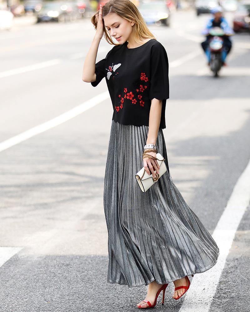 Fast Fashion New Autumn Style Quick Dry High Quality for Women's Skirts Islamic Clothing