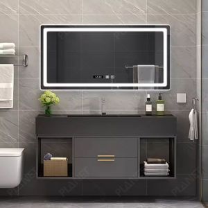 Meuble <span class=keywords><strong>de</strong></span> <span class=keywords><strong>salle</strong></span> <span class=keywords><strong>de</strong></span> <span class=keywords><strong>bain</strong></span> <span class=keywords><strong>de</strong></span> luxe avec tiroirs <span class=keywords><strong>de</strong></span> rangement, en bois massif et plateau en marbre, laqué blanc, ensemble <span class=keywords><strong>de</strong></span> <span class=keywords><strong>salle</strong></span> <span class=keywords><strong>de</strong></span> <span class=keywords><strong>bain</strong></span> - Product Image 3