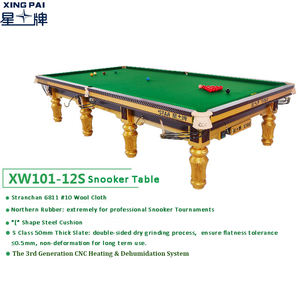 Xingpai-mesa de billar de 12 pies con cojín de acero de goma del Norte, sistema de calefacción para campeonato profesional del mundo - Product Image 1