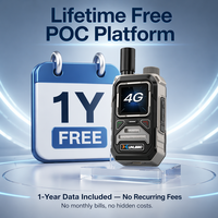 Produsen Radio XUNLIBAO PoC OEM ODM Logo Kustom Tanpa Biaya Platform Kartu SIM Seumur Hidup GPS 4G W900 Walkie Talkie Genggam Global