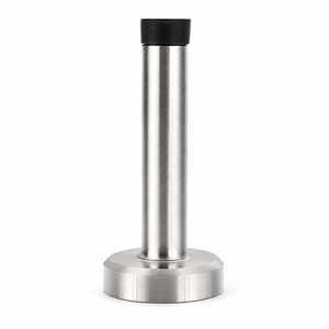Butée de porte magnétique murale robuste en acier inoxydable nickel brossé moderne, amortisseur anti-collision pour hôtel - Product Image 1