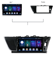 DSP 10.1 pouces android 11 4 + 64G HD WIFI écran tactile stéréo autoradio Audio multimédia voiture DVD lecteur pour Toyota Corolla RHD 2014