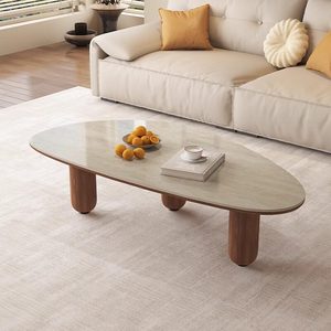 <span class=keywords><strong>Table</strong></span> <span class=keywords><strong>basse</strong></span> de salon d'hôtel moderne en pierre et <span class=keywords><strong>bois</strong></span> <span class=keywords><strong>massif</strong></span>, écologique, avec plateau en roche, de luxe, créative et de forme spéciale - Product Image 2
