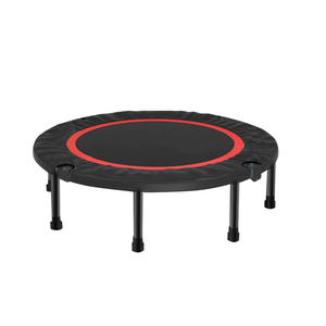 Equipo de Gimnasio, Mini Trampolín Plegable de Acero Resistente con Resortes, Seguro para Interiores, con Cama Elástica de Bungee para Adelgazar, para Niños - Product Image 1