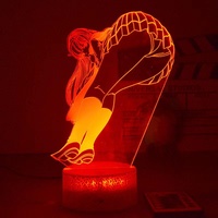 Lampe 3D Anime Zero Two Figure veilleuse enfants fille décor de chambre à coucher Manga cadeau veilleuse