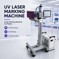 Machine de marquage laser UV 5W 10W 355nm haute précision pour gravure de logos sur plastique, verre, bouteilles, câbles et composants électroniques
