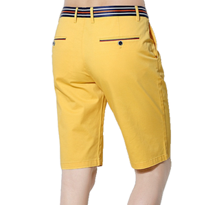 Shorts de golf décontractés pour hommes en polyester léger, séchage rapide, respirants, avec poches, taille élastique, logo personnalisé, à enfiler, couleur unie - Product Image 1