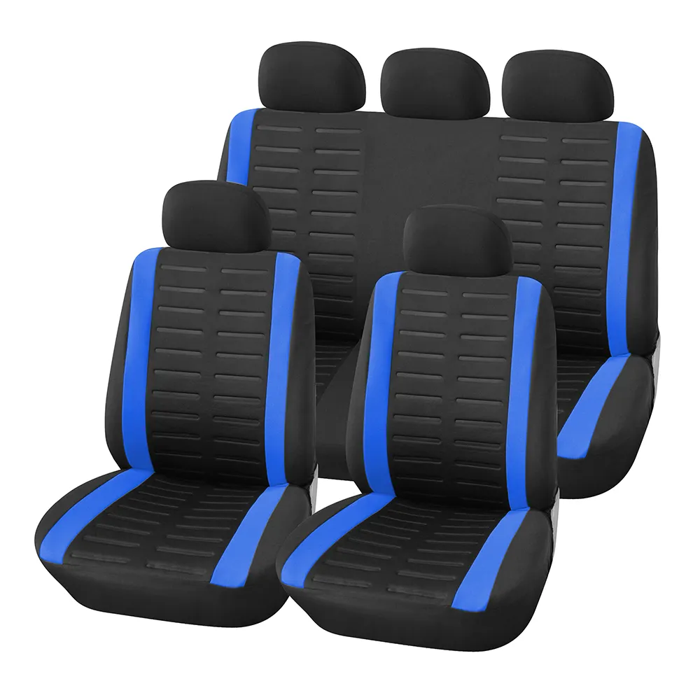 Funda protectora Universal para asiento de coche, conjunto completo de 5 asientos de tela para vehículo
