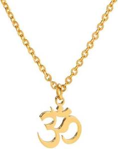 Collane Om in Acciaio Inossidabile Stile Punk per Uomo, Gioielli con Ciondolo Aum in Metallo Solido, Regalo per Ragazzi - Product Image 6