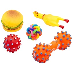 ลูกบอลของเล่นฝึกสัตว์เลี้ยงสุนัขการ์ตูนน่ารักสีทองเป็นมิตรกับสิ่งแวดล้อมอุปกรณ์สำหรับฝึกสัตว์เลี้ยงตัวการ์ตูนสุนัขแบบทันสมัยลูกบอลมีเสียงทนทานต่อการกัดทำความสะอาดฟัน - Product Image 3