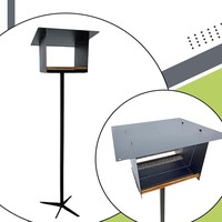 JH-Mech Nichoir design moderne 30x20x130 cm avec support facile à nettoyer Support de mangeoire à oiseaux en acier au carbone résistant aux intempéries