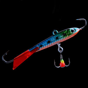 SUPERIORFISHING Équilibreur Pêche en mer Glace Matériel de montage de mouches Leurres bioniques Truite Plastique Glow Tip Up Ice Triple Hook - Product Image 5