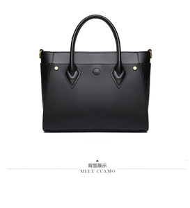 Bolsos de Mano de Moda para Mujer al por Mayor, Bolsos de Cuero Genuino de Gran Capacidad, Bolsos de Hombro para Dama - Product Image 5