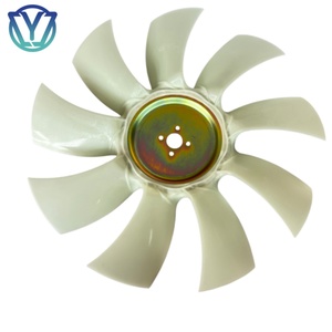 197-6548 1976548 Pale de ventilateur de moteur diesel de haute qualité, 4 trous, 9 pales, pièces de rechange pour excavatrice - Product Image 2