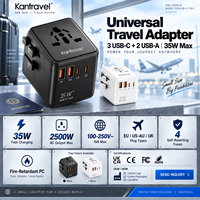 Chargeur de Voyage Universel 35W Adaptateur GaN avec PD USB-C et Prise CA OEM ODM Faible MOQ Fournisseur d'Usine
