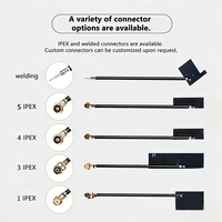 Antenne sans fil FPC LoRa Mesh 868 MHz 900 MHz 915 MHz 923 MHz, antenne U.FL flexible avec adhésif