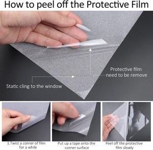 Película de Privacidad <span class=keywords><strong>para</strong></span> <span class=keywords><strong>Ventanas</strong></span> de Vidrio, Adhesivos Decorativos, Bloqueo de Rayos UV, Control de Calor, Estática, Removible, <span class=keywords><strong>para</strong></span> Baño, Dormitorio, Puerta, Revestimientos <span class=keywords><strong>para</strong></span> el Hogar - Product Image 3