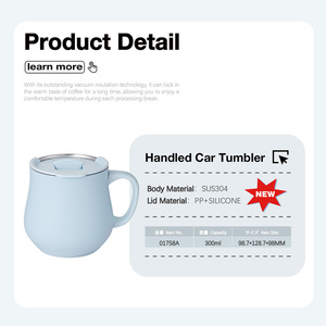 Vaso Térmico de Acero Inoxidable SUS304 EVERICH de 300 ml, Mantiene la Temperatura por 12 Horas Caliente/24 Horas Frío, Taza de Oficina Libre de BPA con Tapa - Product Image 4