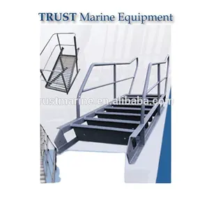 Marine Acciaio/Alluminio Scaletta Baluardo Con Manico