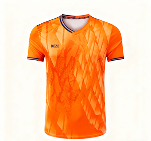 Camisetas Deportivas de Manga Corta para Bádminton, Transpirables y de Secado Rápido, de Poliéster, Unisex, con Diseño de Logotipo Personalizado, al por Mayor - Product Image 4